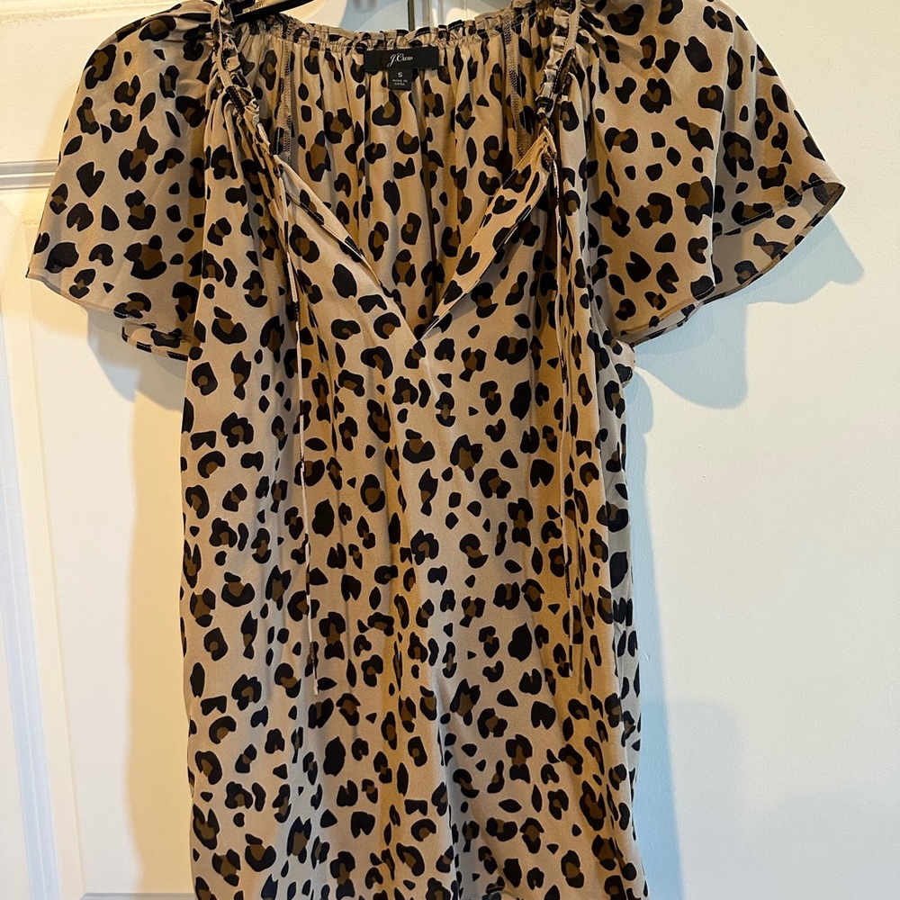 J.Crew animal print top in size S